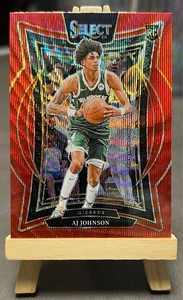 2024-25 Panini Select Concourse Red Wave Prizm RC - AJ Johnson #67 - Bild 1 von 2