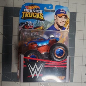 Hot Wheels WWE John Cena Monster Trucks Giant Wheels Wrestling Toy MOC Sealed - Picture 1 of 7