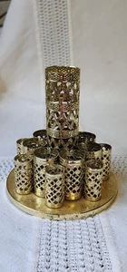 Hollywood Regency Lipstick Brush Holder 15 Slots 4.5" tall Granny core kitsch - Picture 1 of 6