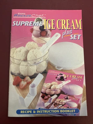 Culinare Rocket Chef Supreme Ice Cream Recipe & Instruction Booklet Only - Bild 1 von 2