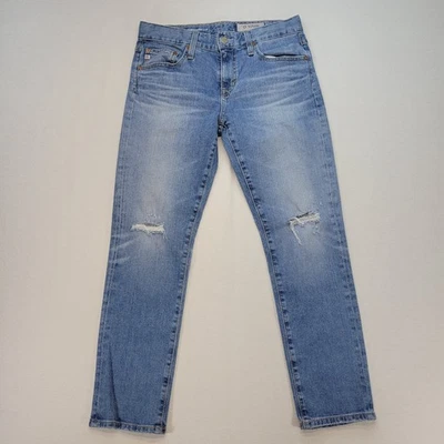Jeans feminino AG Adriano Goldschmied 26* The Ex-Boyfriend slim jeans desleixado - Imagem 1 de 4