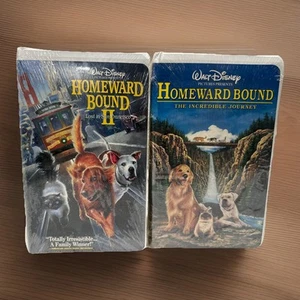 Disney Homeward Bound I & II (1 & 2 ) VHS Tapes New Sealed Set Movies - Imagen 1 de 11
