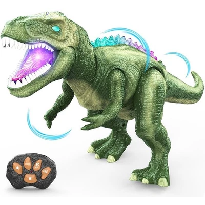 Ferngesteuerter T-Rex Dinosaurier (grün), Interaktives Dinosaurier Spielzeug - Bild 1 von 4