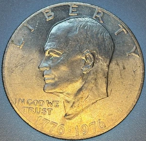 1976 Eisenhower Ike Dollar Coin Ungraded X4 - Picture 1 of 4