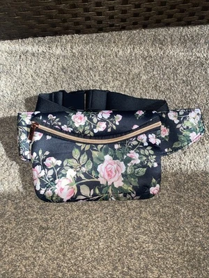 Riñonera elástica cubierta de rosa Foto 1 de 4