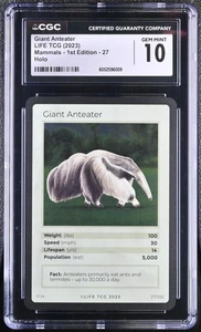 CGC 10 Giant Anteater HOLO #27/100 LIFE TCG Säugetiere - Bild 1 von 2