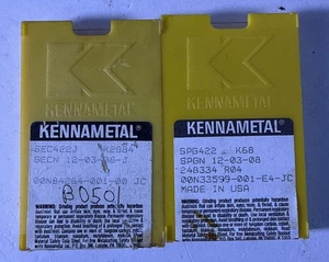 Kennametal SPG422 K68 & SEC422J K2884 Hartmetalleinsätze Posten 20 - Bild 1 von 2