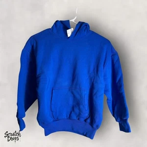 YZY Youth Large Hoodie Blue Sweatshirt NWT 20x23 Boys Girls Fashion Pullover - Picture 1 of 4