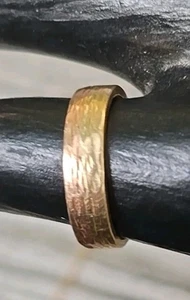 14 Kt Yellow Gold Band Ring, Size 4, 3.1 Grams, 4.7mm or 3/16" Wide. - Picture 1 of 4