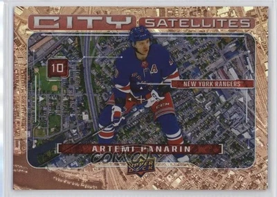 2024-25 Upper Deck Series 1 City Satellites Red /99 Artemi Panarin #CS-18 - Image 1 of 2