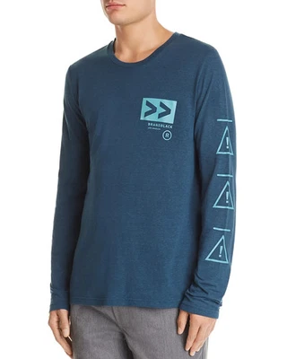 Brandblack Men's Long-Sleeve Tech Graphic Tee, Navy, M - Image 1 of 2