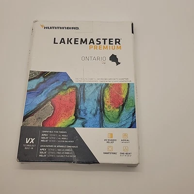 Humminbird LakeMaster Premium Ontario V1 One Boat Network VX Technology - Image 1 of 4