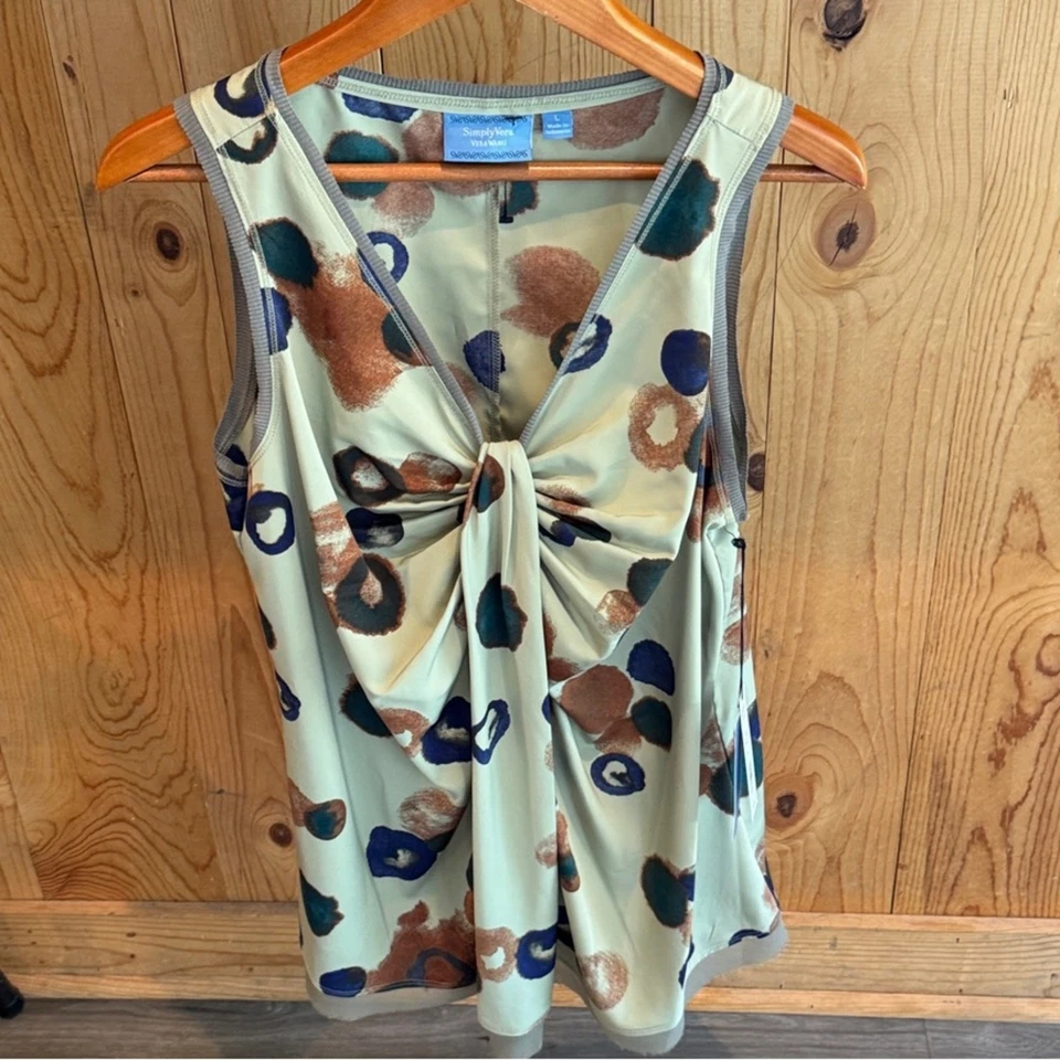 Top sin mangas a lunares Simply Vera Vera Wang talla L Foto 1 de 4