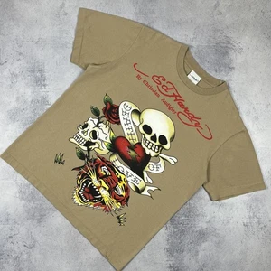 Vintage Ed Hardy Skulls Tattoo Y2K Big Logo Short Sleeve T Shirt Size M... - Bild 1 von 14