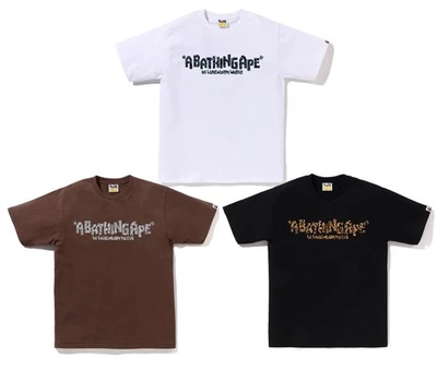 A BATHNIG APE Men's WILD LEOPARD PATTERN PRIMITIVE LOGO TEE 1L80110043 b - Image 1 of 4