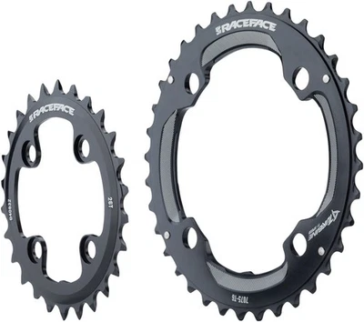 RaceFace Turbine 11-Speed Chainring: 64/104mm BCD, 24/34t, Black - Image 1 of 3