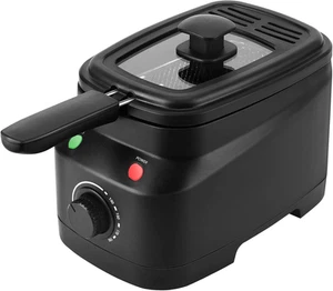 Mini Deep Fat Fryer Deep Fryer 1.5L Deep Fat Fryers for Home Use Easy Clean C... - Picture 1 of 12