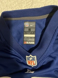 Maglia Nike On Field NY Giants Eli Manning #10 Uomo Small Blu NFL Calcio - Foto 1 di 8