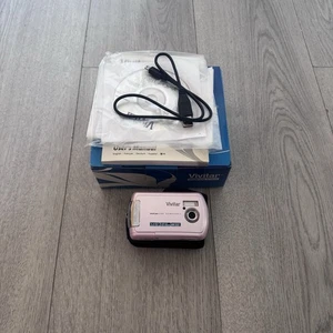 Vivitar ViviCam 3105S Pink Compact Digital Camera 3.2MP Tested Box & Charger - Picture 1 of 9