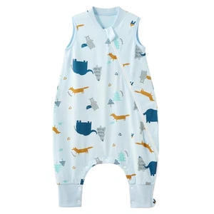 Duomiaomiao Schlafsack mit füßen Sommerschlafsack mit füßen100% Baumwolle BabySo - Bild 1 von 9