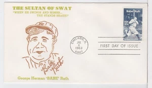 TurtlesTradingPost - Babe Ruth - El sultán de Swat - 1983 #2046 FDC - Imagen 1 de 1