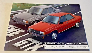 Verkaufsprospekt Renault 9 GTX & TXE - Modelljahr 1984 - schöner Zustand. - Bild 1 von 2