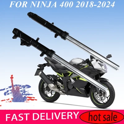 New Front Shock Absorber Fork Suspension For KAWASAKI NINJA 400 EX400 2018-2024 - Image 1 of 4