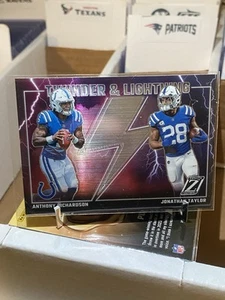 2023 Panini Zenith - Thunder & Lightning J. Taylor, Anthony Richardson #11 (RC) - Bild 1 von 2