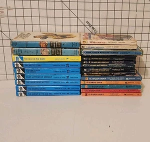 Mixed Lot Of 24 Vintage Hardy Boys Nancy Drew Series Case Files HC PB Books - Picture 1 of 19