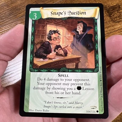Harry Potter Snape's Question Promo TCG 104/116 Card WOTC - Image 1 of 3
