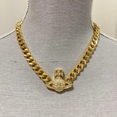 Vivienne Westwood GRAZIELLA Small Chain Choker Necklace Gold Mint - Image 1 of 4