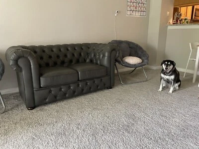 Homelegance leather loveseat - Image 1 of 2