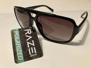 RAZE Eyewear Sonnenbrille Vegas polarisiert 57001 schwarz braun Farbverlauf Gläser. - Bild 1 von 15
