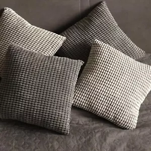 45x45 Plain Solid Colour Cushion Cover Decorative Pillow Case Home Multicoloured - Picture 1 of 22