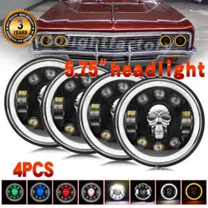 4 PIEZAS 5.75" LED Faros Para Chevy Caprice El Camino Bel Air/Impala Luz RGB - Imagen 1 de 9