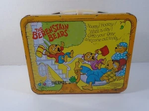 Berenstain Bears 1983 - lonchera de metal (mira) - Imagen 1 de 9