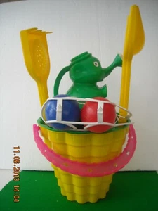 GRANDE SECCHIELLO A TORRE + VARI GIOCHI MARE ROVAPLAST - Picture 1 of 3