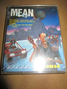 Cassetta per Commodore 64 C64 MEAN CITY Boxed Double Size Case Completo - Imagen 1 de 1