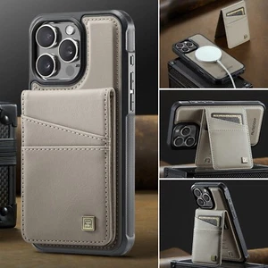 AutSpace Lujo Desmontable 2 en 1 Billetera Cuero PU Estuche Cubierta Para iPhone Samsung - Imagen 1 de 43