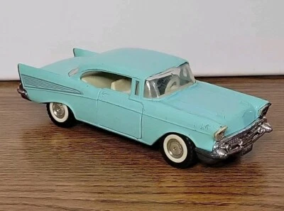 Majorette Chevy Bel Air 1957 1:34 Scale Die Cast Car Teal 2U - Image 1 of 4