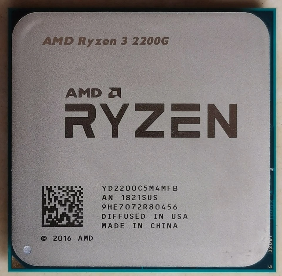 AMD Ryzen R3 2200G 4C 4-Thread  AM4 CPU Processor R3 2200G - Image 1 of 1