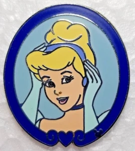 Disney WDW Cast Lanyard Series Princess Portraits Cinderella Hidden Mickey Pin - Picture 1 of 4