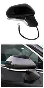 Conjunto de espejo retrovisor lateral negro 14 pines lado derecho para Toyota Avalon 19-23 sedán - Imagen 1 de 3