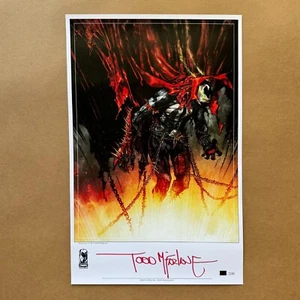 Todd McFarlane Signed Numbered Spawn #350 Art Print Poster Sdcc Exclusive Rare - Picture 1 of 6