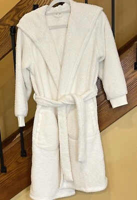 Pottery Barn Coziest Sherpa Robe pockets knit Cuffs hooded SZ. Small Women’s - Изображение 1 из 4