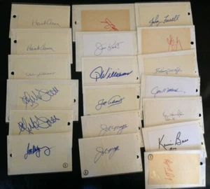 3x5 Autographed Index Cards - MLB Players/Coaches - You Pick - Picture 1 of 253
