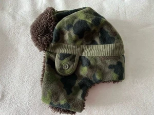 GAP BABY CAMO FAUX FUR LINED TRAPPER HAT CAP SZ M /L - Picture 1 of 3