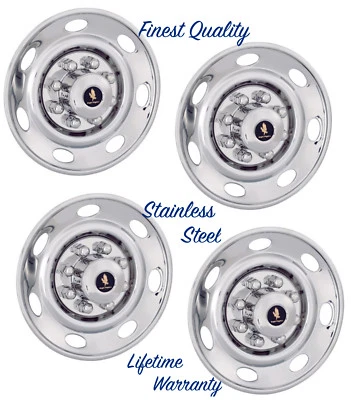 16" FORD 2002 E250 E350 F250 F350 WHEEL HUBCAP COVERS WITH SINGLE REAR WHEELS © - Изображение 1 из 4