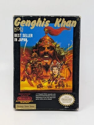 Genghis Khan (Nintendo Entertainment System, 1990) - CIB Complete - Image 1 of 4