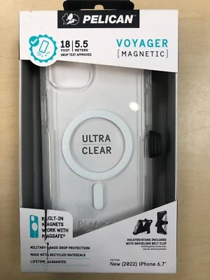 Capa MagSafe magnética Pelican Voyager com coldre para iPhone 14 Plus/15 Plus - Imagem 1 de 4